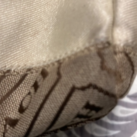 Coach purse - Tan, brown and cream satchel style coach F-1225 - Picture 15 of 16